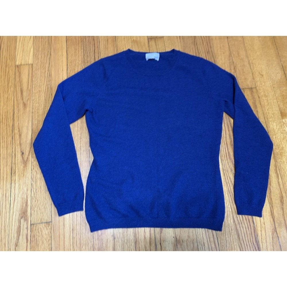 Pure Cashmere Sweater 100% Blue Soft Luxury Size 6
